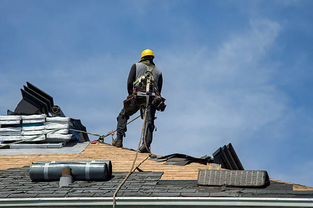 Professional Roofing technician working in Swansea, MA